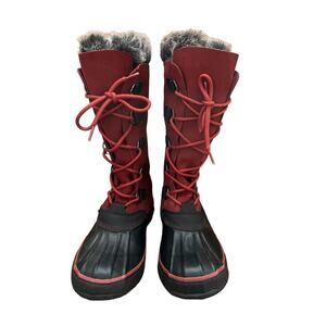 Kamik Women's “Solitude” Snow Boot Red Waterproof Insulated Insert Size W7 *READ